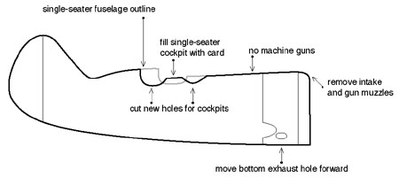 Polikarpov UTI-4 fuselage diagram